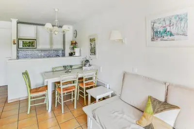 a living room with a couch and a table at Village Pont Royal en Provence - maeva Home - Appartement 2 pièces 5 personnes Sélection MAE-2264 in Mallemort