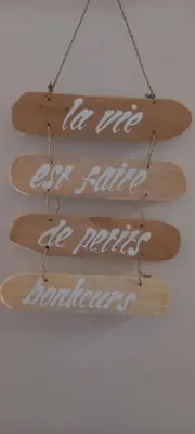 a sign that reads be up for battle as rain is coming at La Pifote in Villes-sur-Auzon