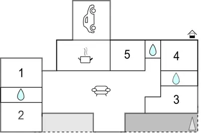 an illustration of a block block diagram with a prefix at Amazing Home In Mazan With Kitchen in Mazan