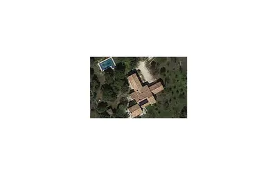 an aerial view of a cross on the ground at Nice Home In Venasque With Kitchen in Venasque