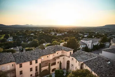 an aerial view of a town with houses at Village Pont Royal en Provence - maeva Home - Appartement climatisé 4 pièces 6 personnes - Prestige MAE-3234 in Mallemort