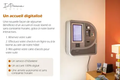 an exhibit of an atm machine in a room at In Provence Hôtel - Expérience Authentique in Venelles