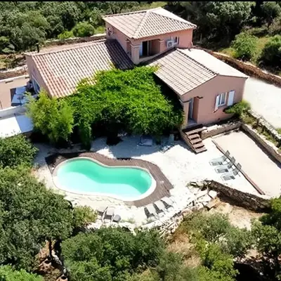 Là où le Ciel est né Beau mas pierres et contemporain sur grande propriété vue Mont Ventoux dentelles de Montmirail