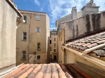 a view from the roof of a building at Terrasse à Aix en Provence centre historique in Aix-en-Provence
