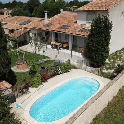 L'Isle en coeur air-conditioned house with garden and swimming pool