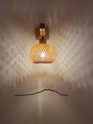 a light hanging from a ceiling in a room at Studio lumineux centre Aix en Provence in Aix-en-Provence