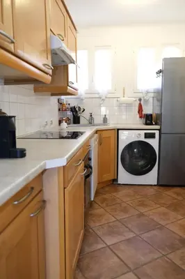 a kitchen with a washer and a dishwasher at Three bedrooms apartment in Aix en Pce in Aix-en-Provence