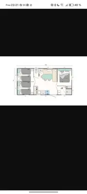 a page of a website with a diagram of a house at Mobile Home en Provence in La Roque-dʼAnthéron