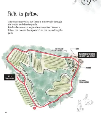 a map of the trail to whistler at Villa des Cyprès - Charmante maison provençale - Jardin et piscine privés au cœur d un Domaine Viticole Château de Barbebelle Rognes - 10 personnes - Proche d'Aix-en Provence in Rognes