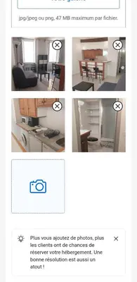 a collage of pictures of a kitchen and a dining room at Grand Studio Aix-En-Provence in Aix-en-Provence