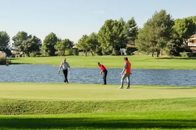 a group of people playing golf on a golf course at Village Pont Royal en Provence - maeva Home - Appartement vue vallée 2 pièces 4 personnes - Sélection MAE-6293 in Mallemort