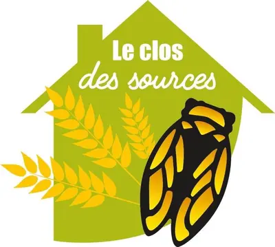 a picture of a bumble bee with the words leos uses sources at le clos des sources in Saint-Chamas