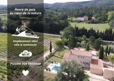 a collage of photos of a house and a home at Entre Vignes et Collines in Méthamis