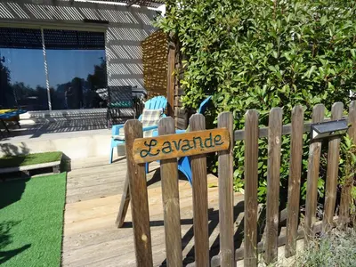 a wooden fence with a sign that says go avalanche at Les Ecrins d'Aix-en-Provence in Aix-en-Provence