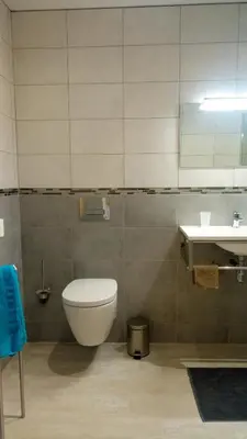 a bathroom with a toilet and a sink at Les Figues in Caromb