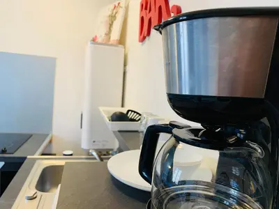 a blender sitting on top of a kitchen counter at Mirabeau Studio in Aix-en-Provence