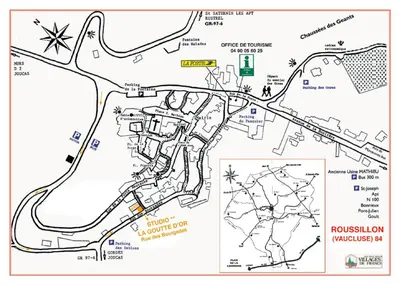 a map of the location of the russian invasion at La goutte d'or in Roussillon