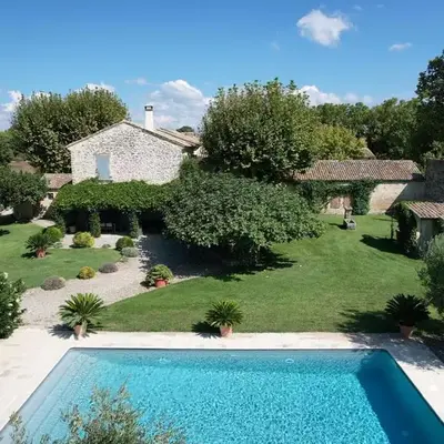 superb prestigious mas with pool in the countryside of caumont sur durance