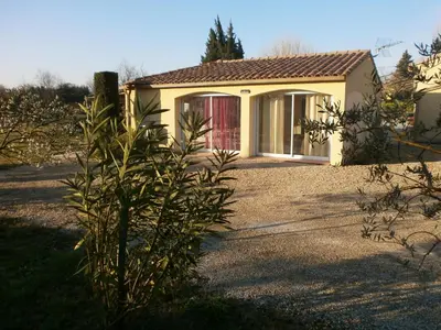 a small house with a plant in front of it at Pervenches in Jonquerettes