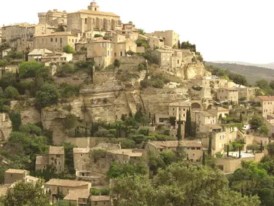 a village on the side of a mountain at Hôtel du Parc, Avignon Est, The Originals City, in Entraigues-sur-la-Sorgue