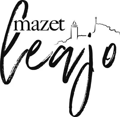 a black and white drawing of the words market mix at Mazet LEAJO in Eygalières