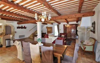 a large dining room with a table and chairs at Pet Friendly Home In Apt in Apt