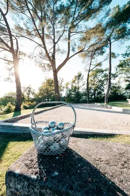 a basket of fruit sitting on top of a table at Domaine Perréal Les Gîtes in Gargas