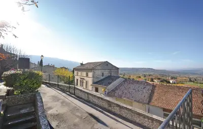 a view of a village from the top of a building at Cozy Apartment In Bonnieux With Kitchen in Bonnieux