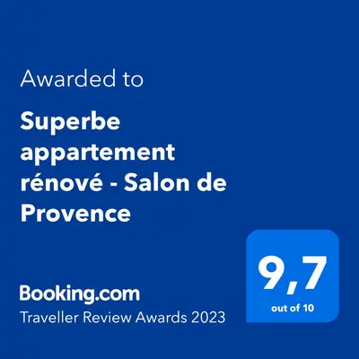 a screenshot of a phone with the text upgraded to separate agreement remove salomon dc at Superbe appartement rénové - Salon de Provence in Salon-de-Provence