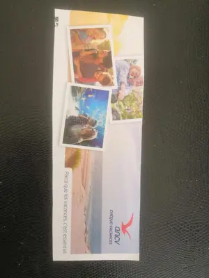 a card with four pictures of a baby at La maison de Marie Hélène 2 piscine partagée in Aix-en-Provence