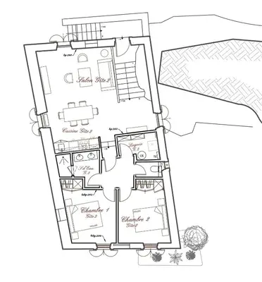 a floor plan of a house at VENTOUX in Apt